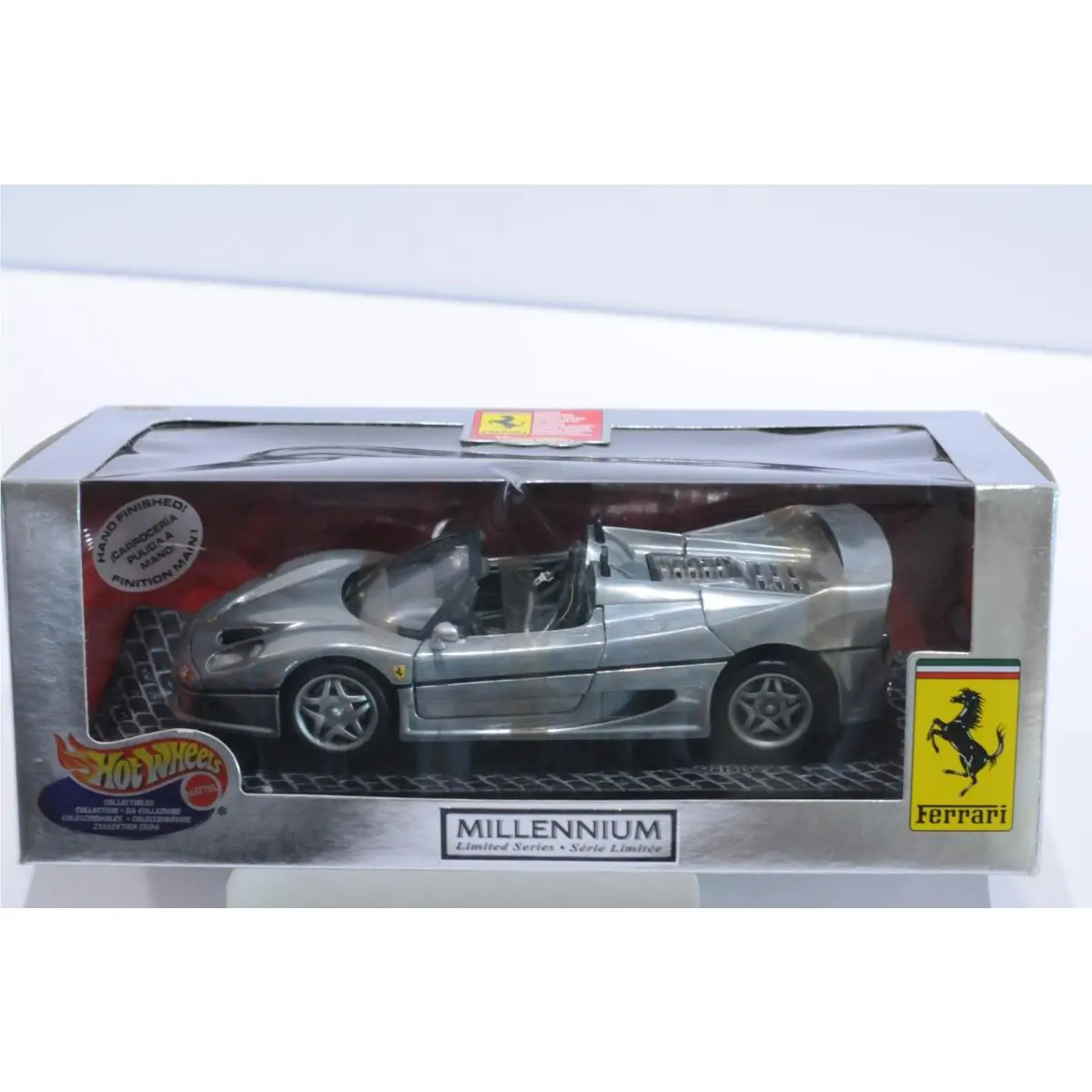 Hot Wheels Ferrari F50 Millennium Series 1999 Silver Scale 1:18