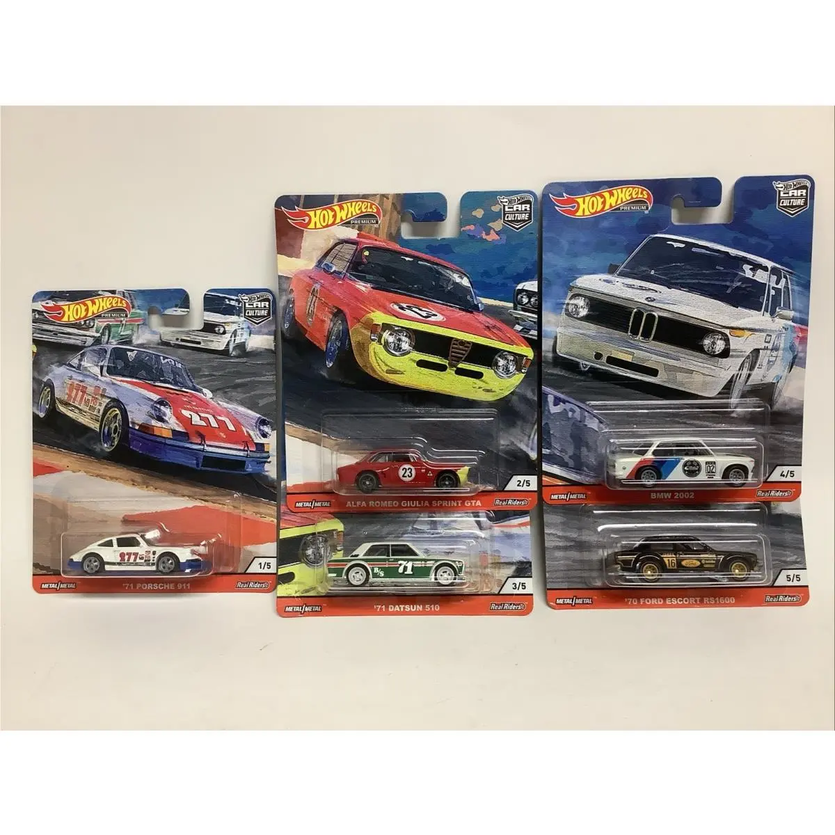 Hot Wheels 2019 Premium Car Culture Door Slammers Set of 5