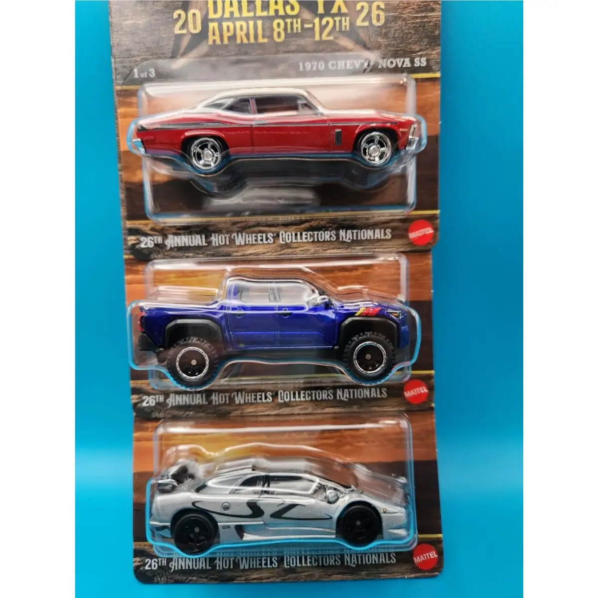 2026 Hot Wheels 26th Nationals Dallas TX Convention 3-car Set