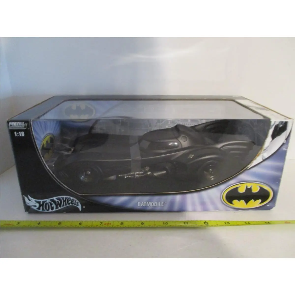 Hot Wheels Batman Batmobile Black 1:18 Scale 2003 Misb