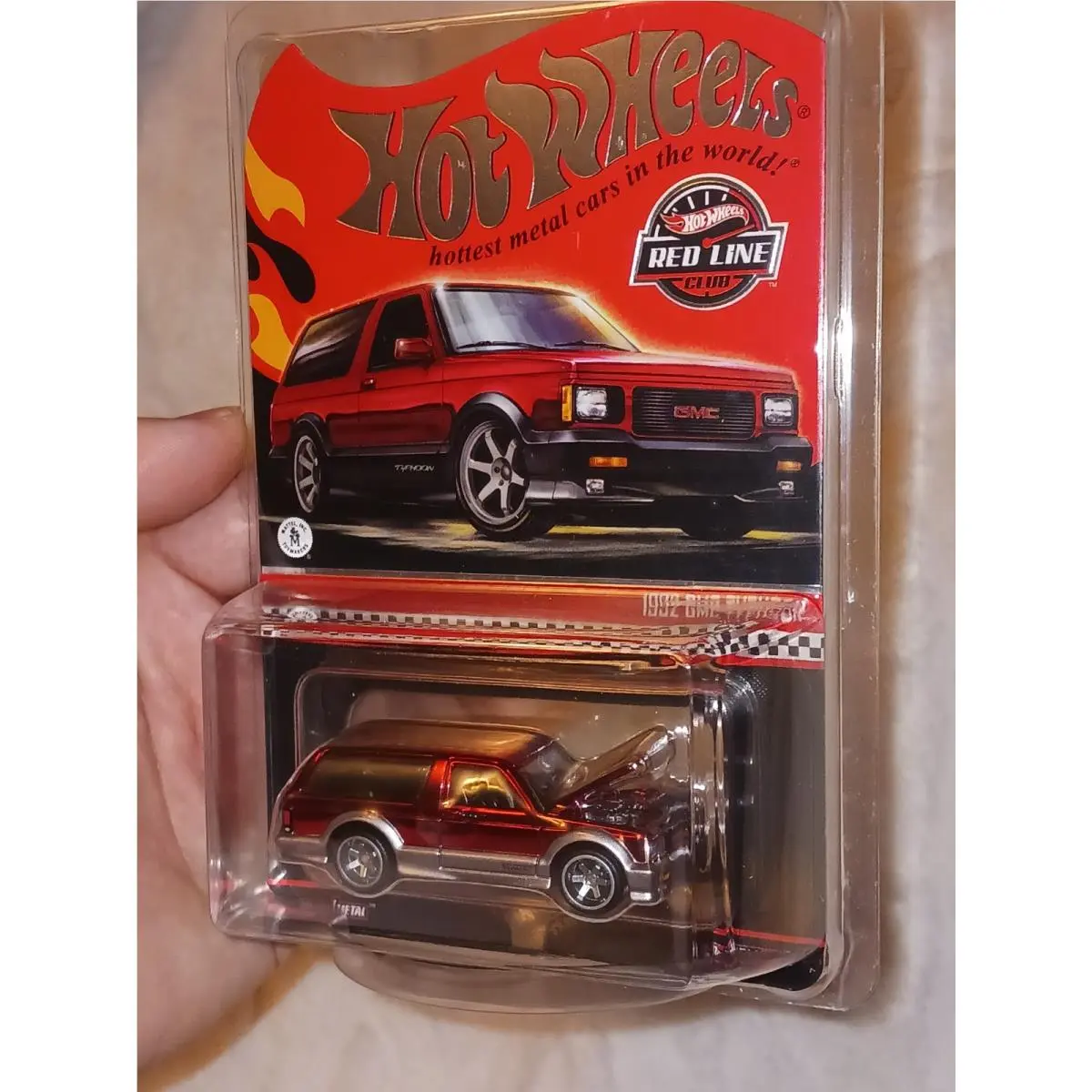 Hot Wheels Rlc Red Line Club 1992 Gmc Typhoon with Protector