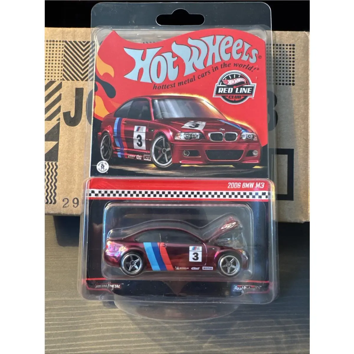 Hot Wheels 2025 Rlc 2006 Bmw M3 Spectraflame Red Line Club Exclusive