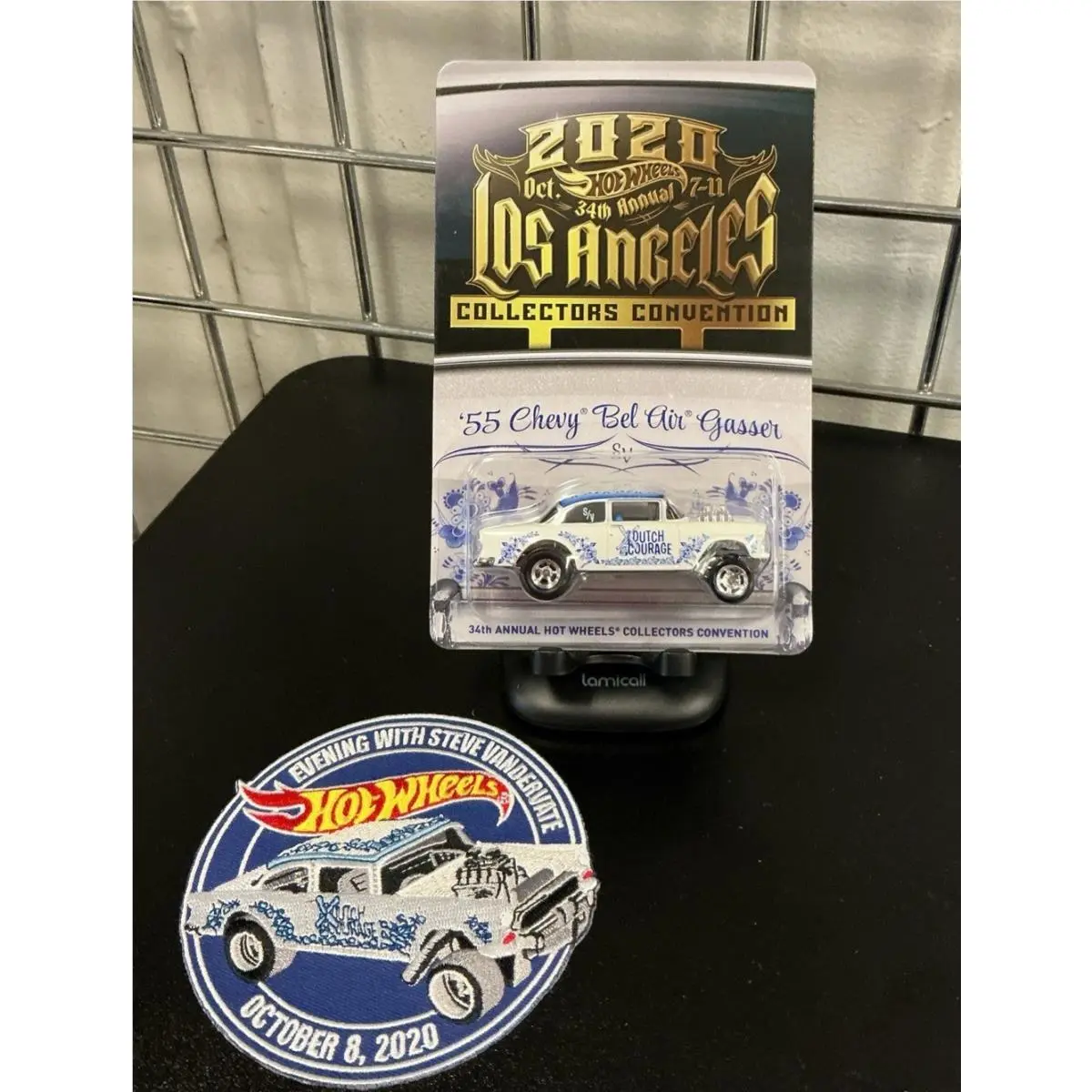 HW 34th LA Collectors Convention 55 Chevy Gasser Dinner Car 1233/5500 W/ Patch