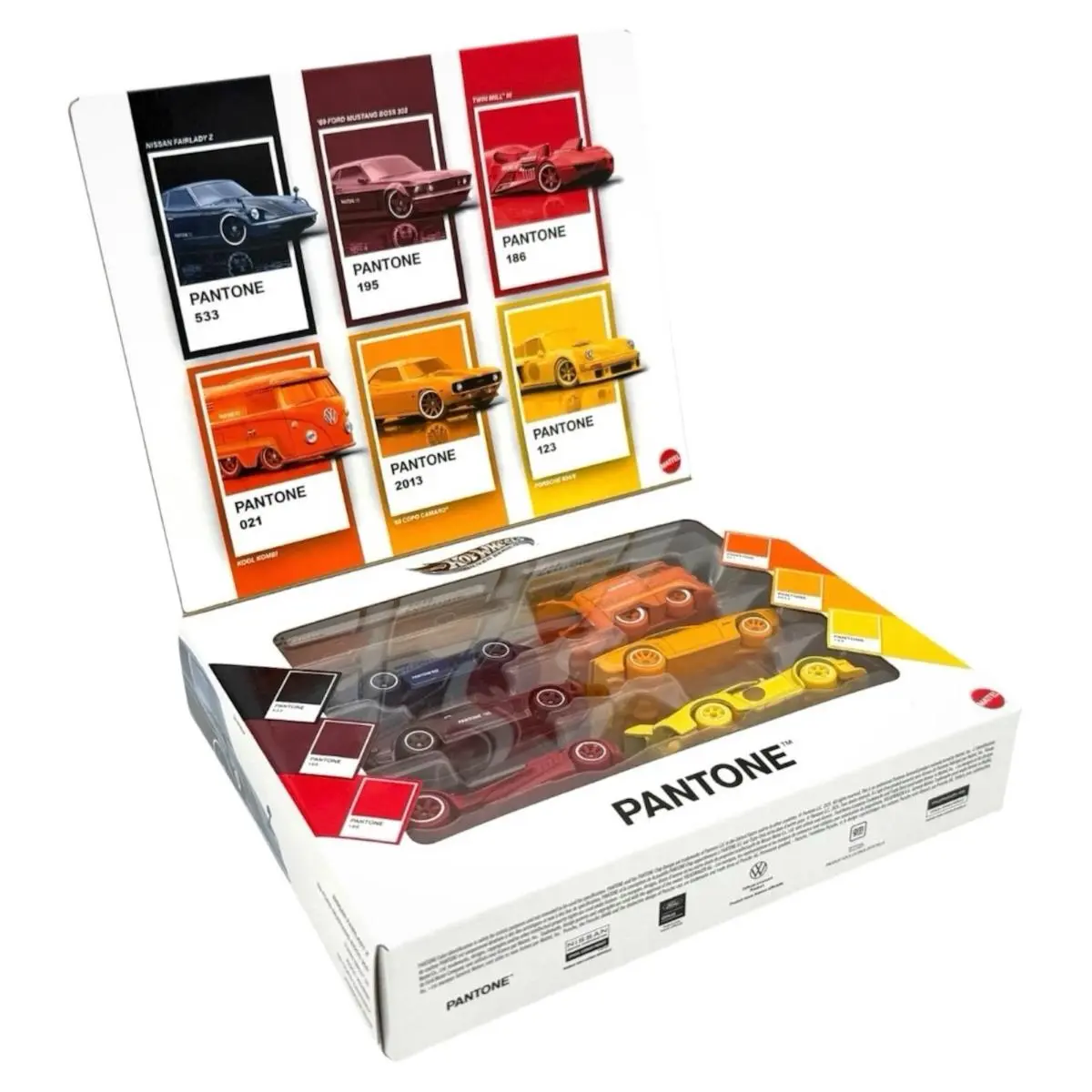 Hot Wheels Silver Pantone Complete 6 Car Set in Factory Collectors Boxed Set