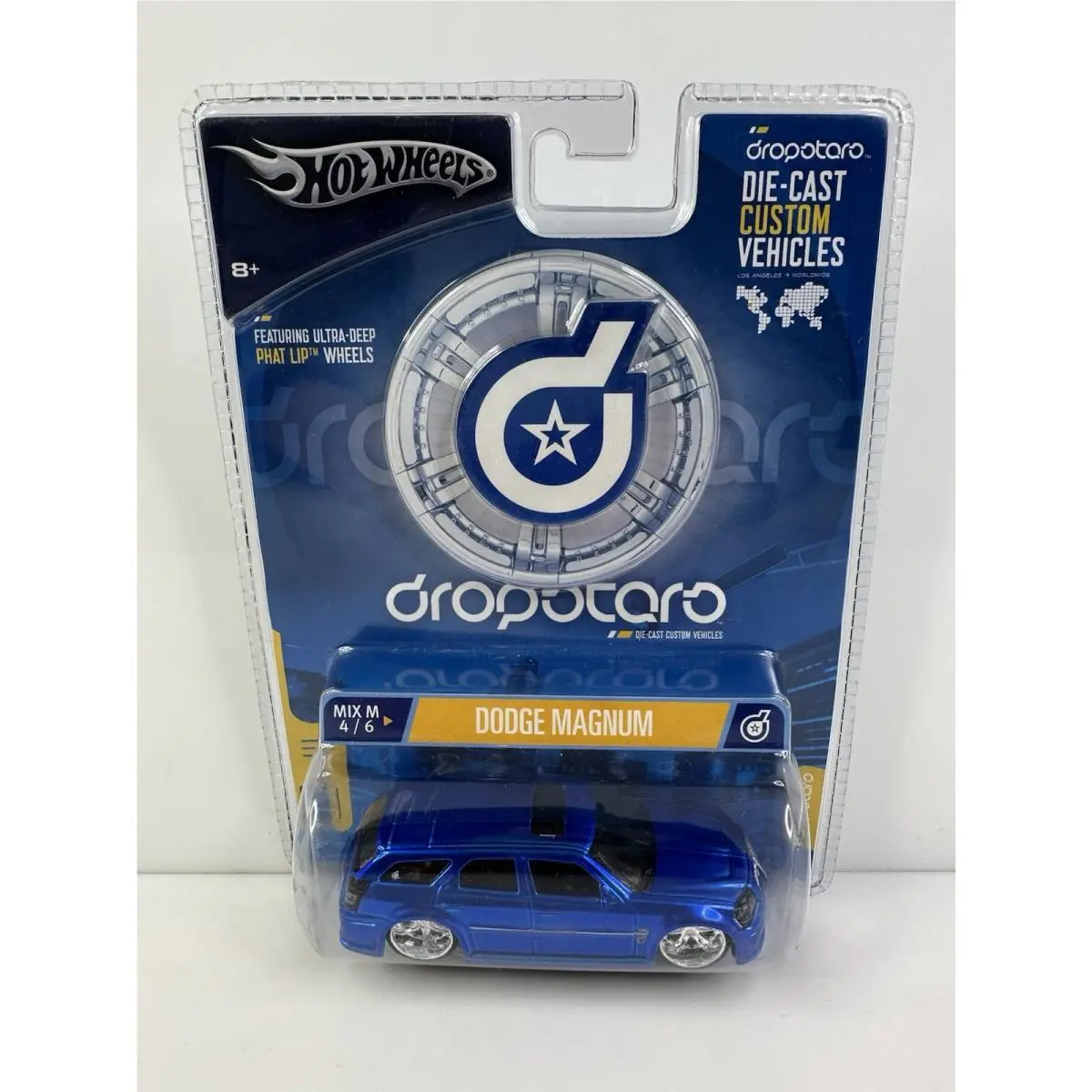 Vintage 2004 Hot Wheels Dropstars Dodge Magnum 1/50 Blue