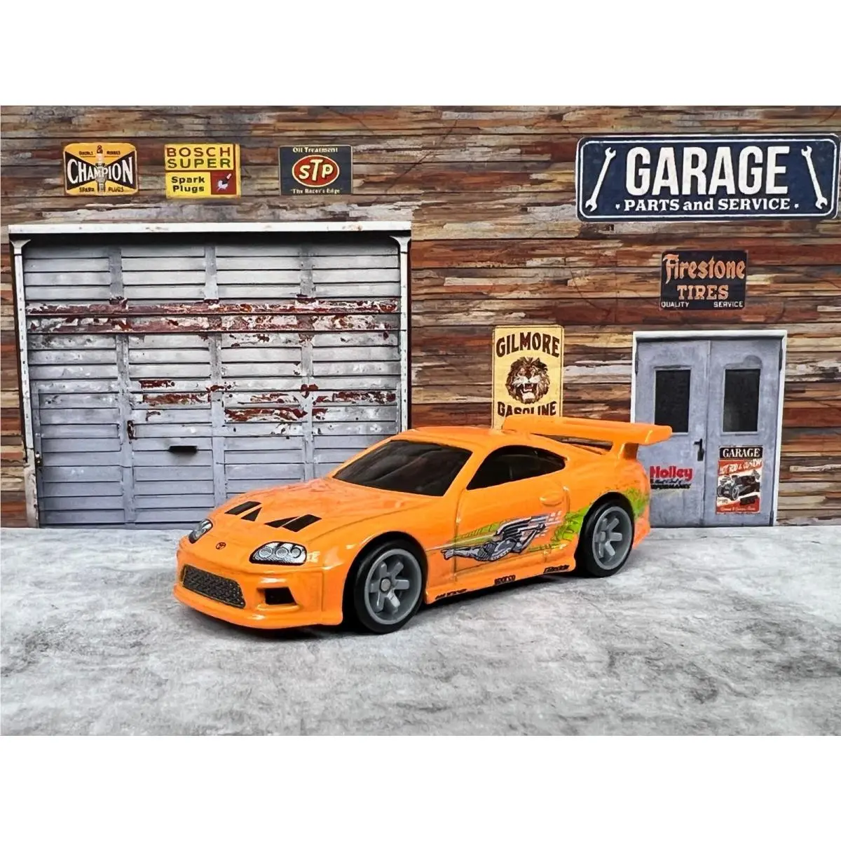 Hotwheels Premium Toyota Supra Orange Fast and Furious C11