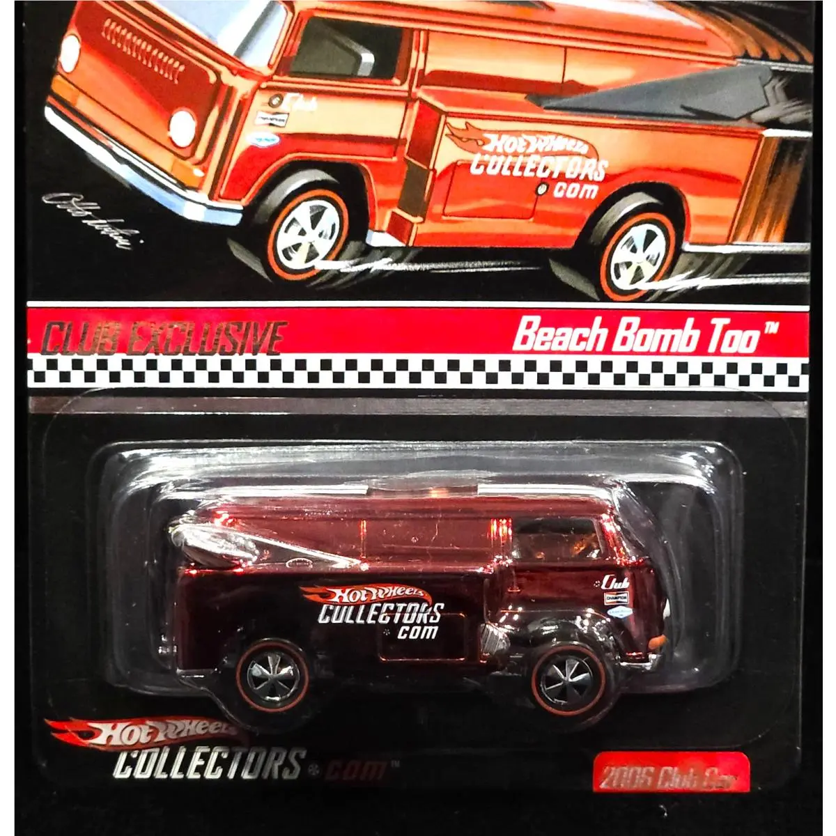 Hot Wheels Beach Bomb Too 2006 Rlc Red Line Club Exclusive Car Hwc 01254/05000