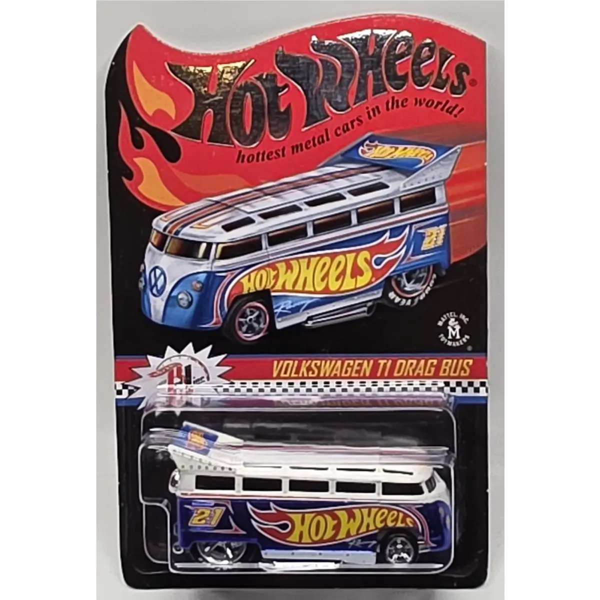 Hot Wheels Rlc Volkswagen T1 Drag Bus 3941/4000 with Protector
