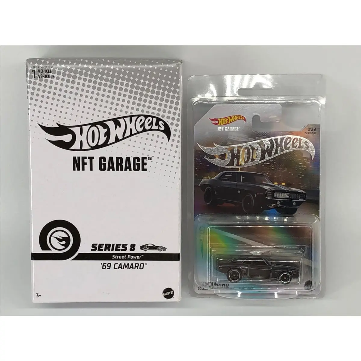 Hot Wheels `69 Camaro Black Nftg Garage Series 8 Street Power