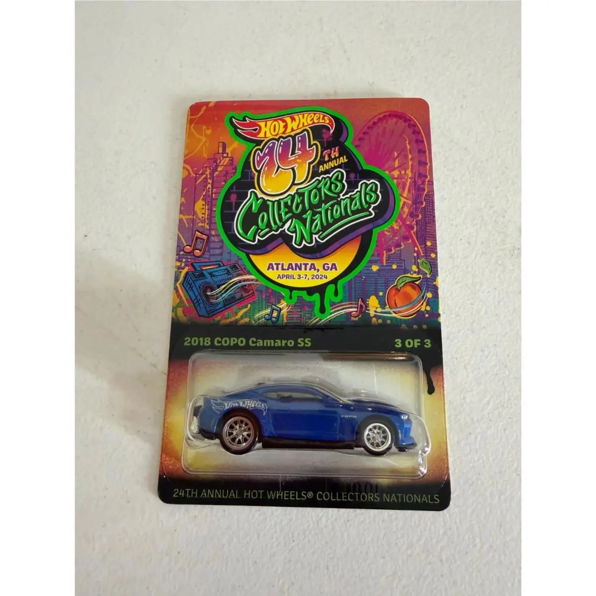 Hot Wheels 24th Annual Collectors Nationals 2018 Copo Camaro SS Blue AG6