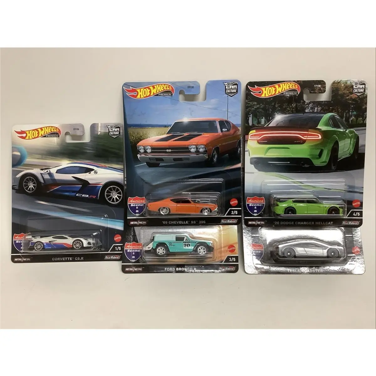 Hot Wheels Premium 2022 Car Culture American Scene Full Set Of 5