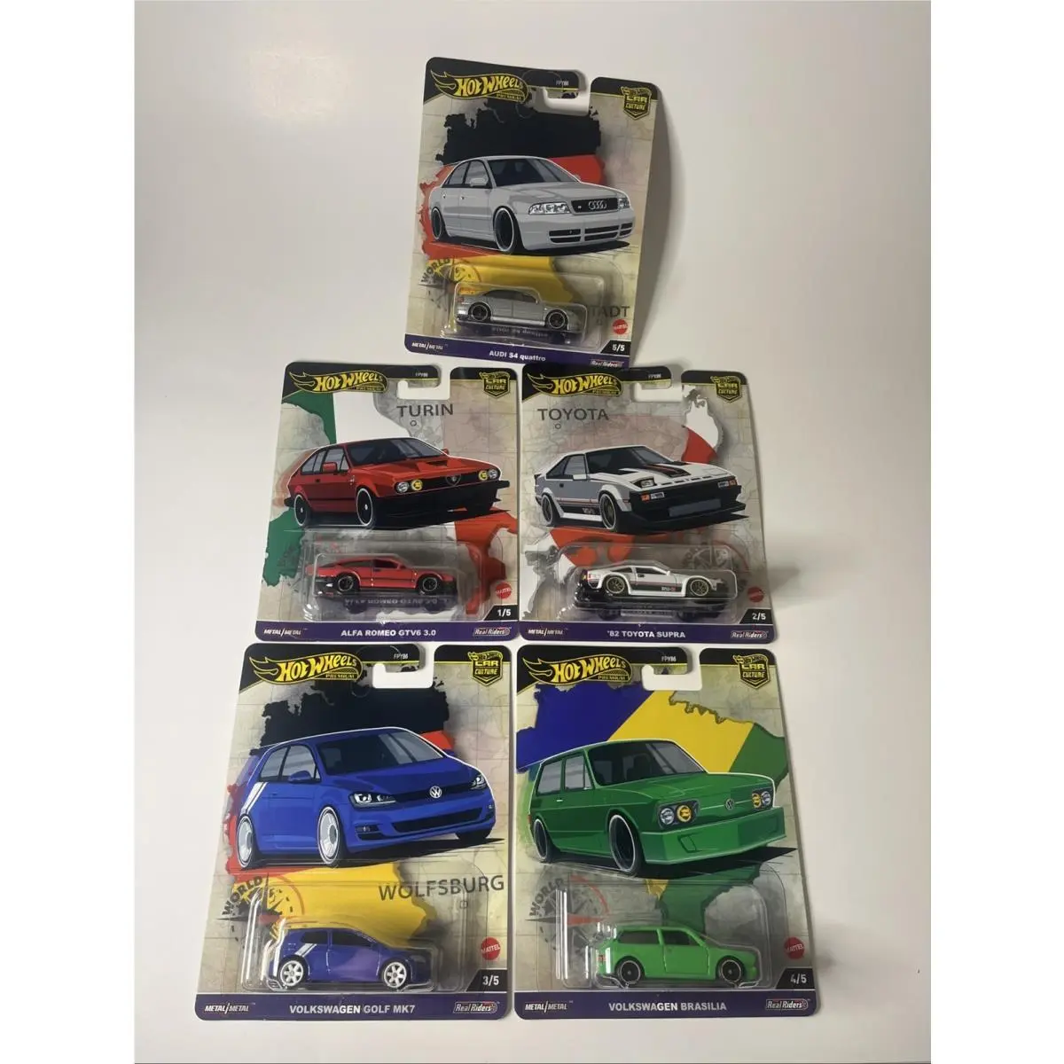 Hot Wheels Premium 2024 Car Culture A Case - World Tour - 5 Cars Set