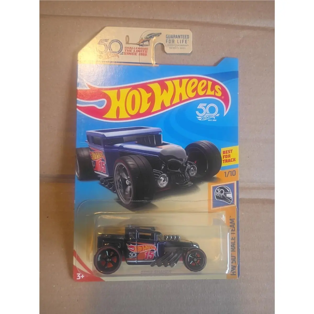 2018 Hot Wheels Super Treasure Hunt Bone Shaker 50th Anniversary Blue Sth