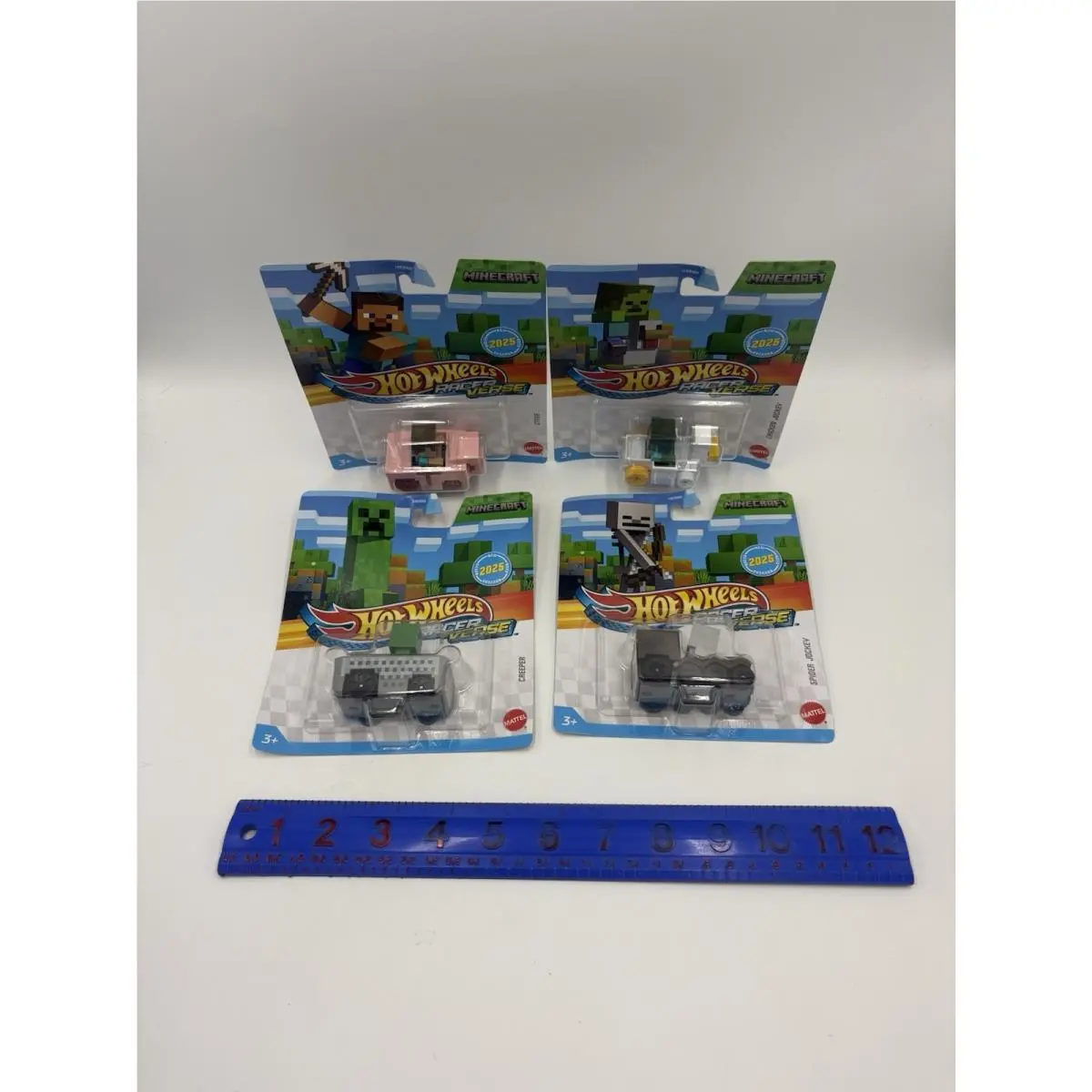 Hot Wheels Racer Verse Minecraft Diecast Cars Spider Steve Chicken and Creeper