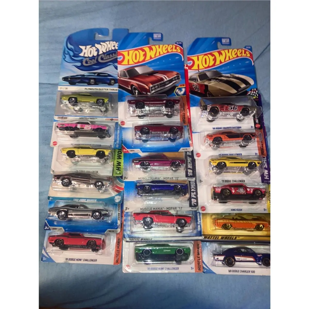 Hot Wheels Mopar Assortment Cuda / Challenger / Duster Lot of 18 on Cards