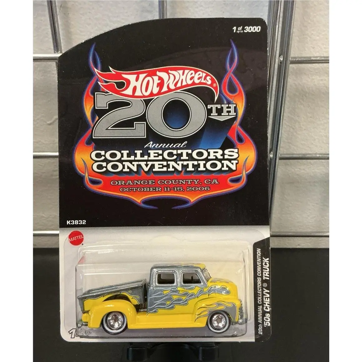 `50`s Chevy Truck 2006 Hot Wheels 20th Convention Real Riders 2000 Made Finale