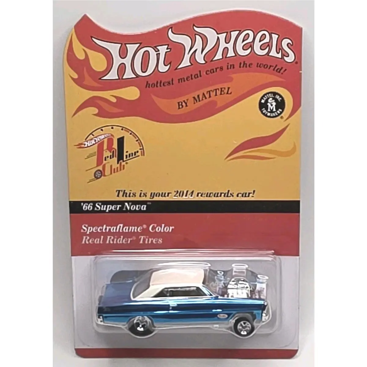 Hot Wheels Rlc 2014 Rewards Car 1966 Super Nova Blue 4903/10200 1/64 Diecast