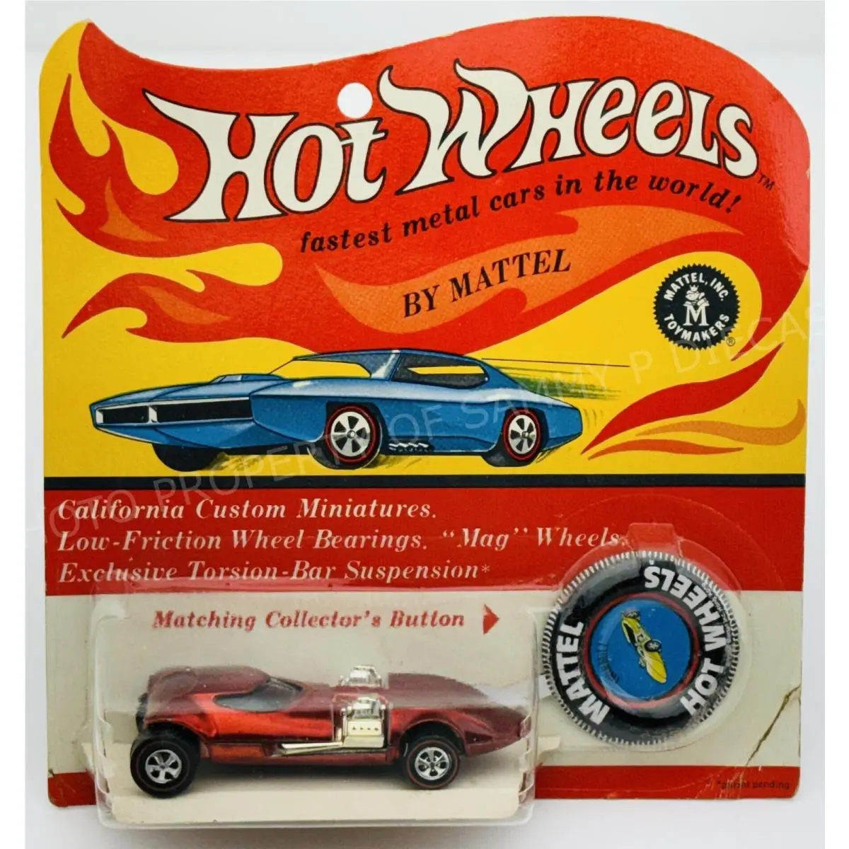Hot Wheels Redline Twinmill Red Dark Interior IN Cheetah Card Blisterpack