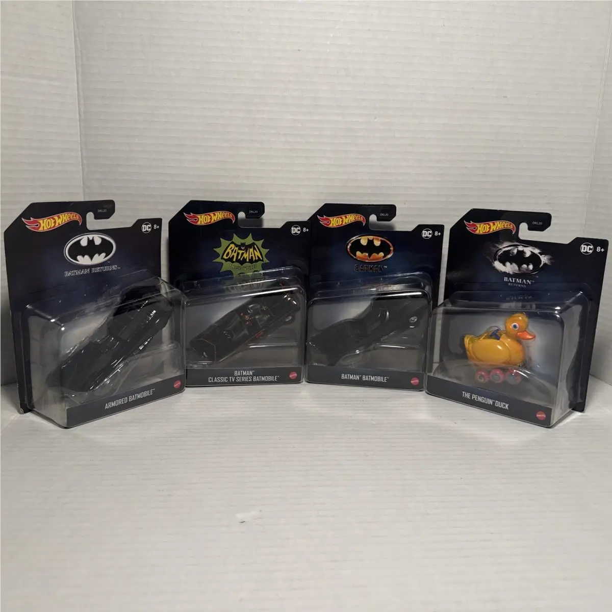 Hot Wheels Batman Classic TV Series Returns Set 4 Batmobile Penguin Duck