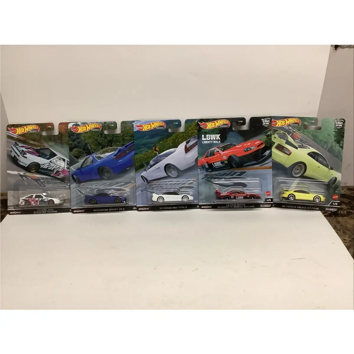 Hot Wheels Premium 2022 Car Culture Mountain Drifters Set of 5 Cars