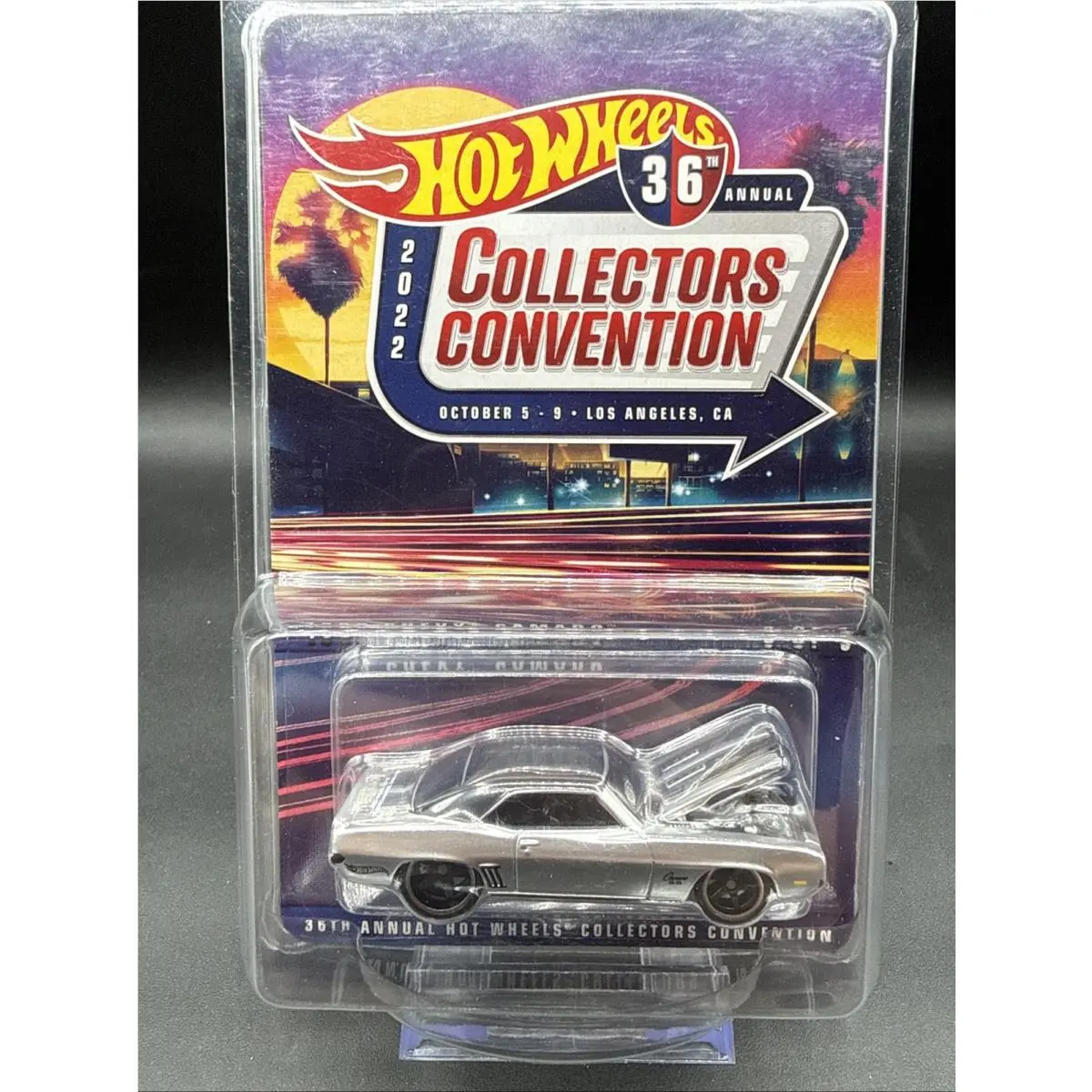 2022 Hot Wheels Silver 1969 Chevy Camaro 36th Lax Convention 1/3 Rrs 02891/04000