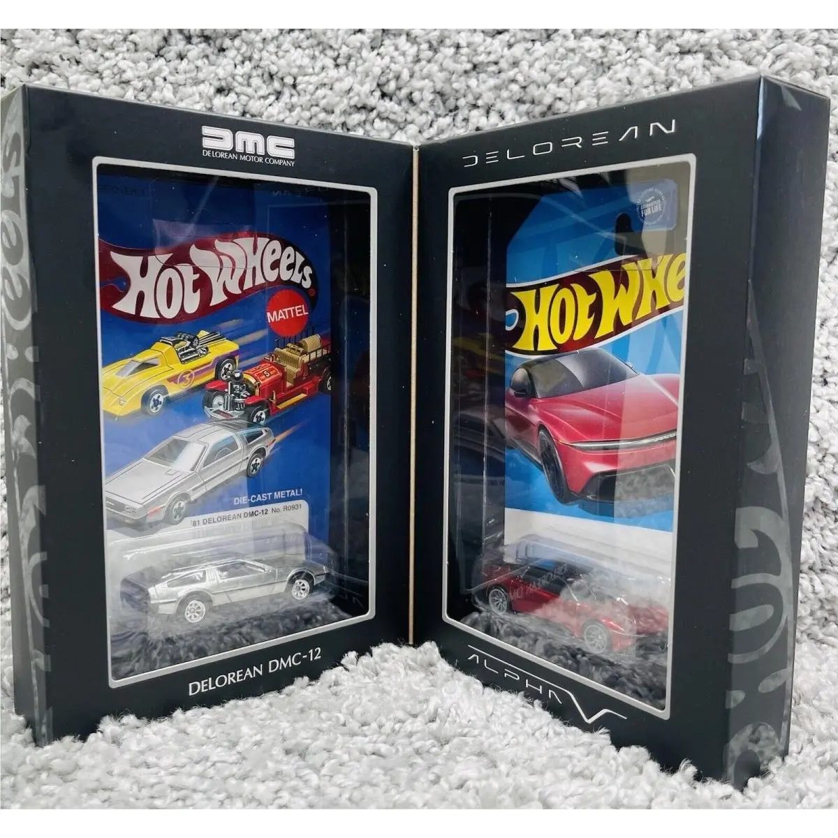 Mattel Creations Hot Wheels x Delorean DMC-12 Alpha5 Collector Set