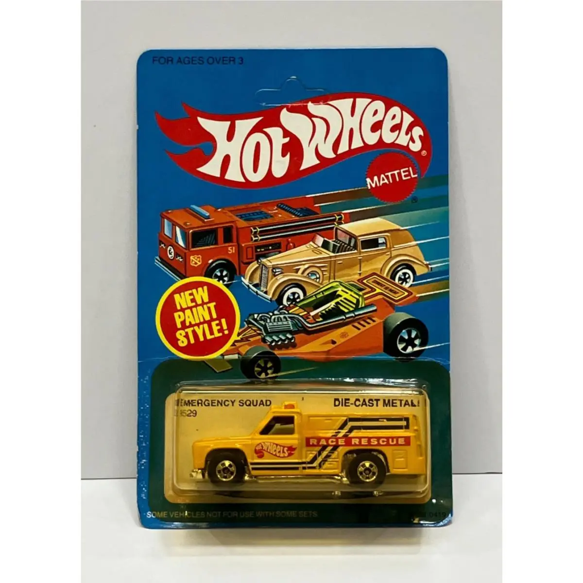1982 Hot Wheels Paint Style Emergency Squad No. 9529 - Unpunched