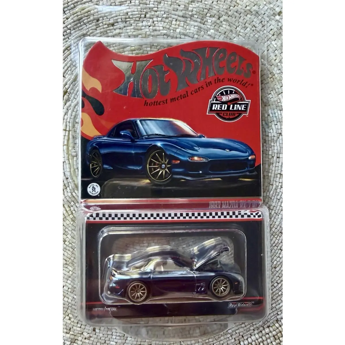 Hot Wheels Mazda RX-7 R1 Red Line Club 1993 Diecast Car Blue Special Edition