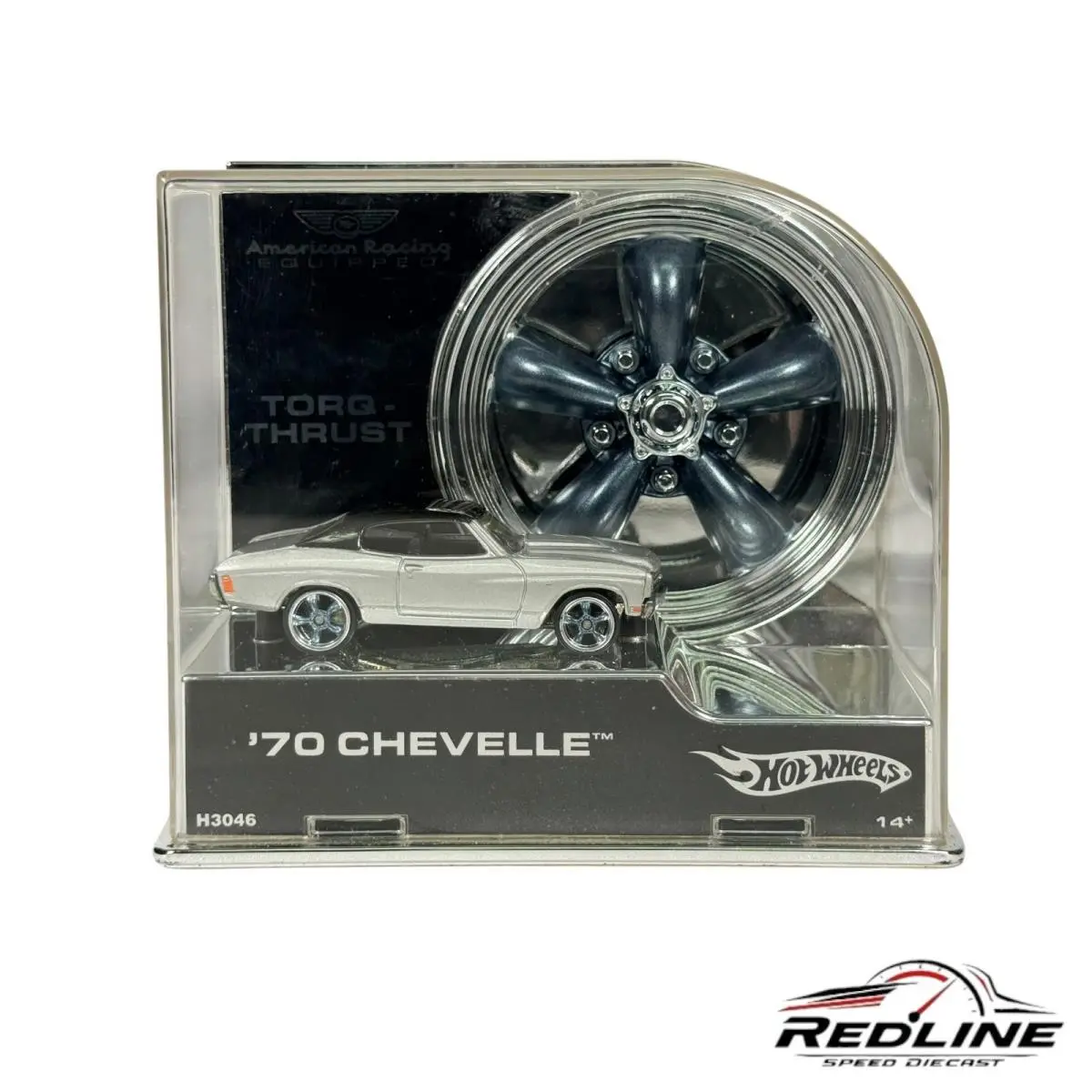 Hot Wheels American Racing Torq-thrust Silver 70 Chevy Chevelle D3