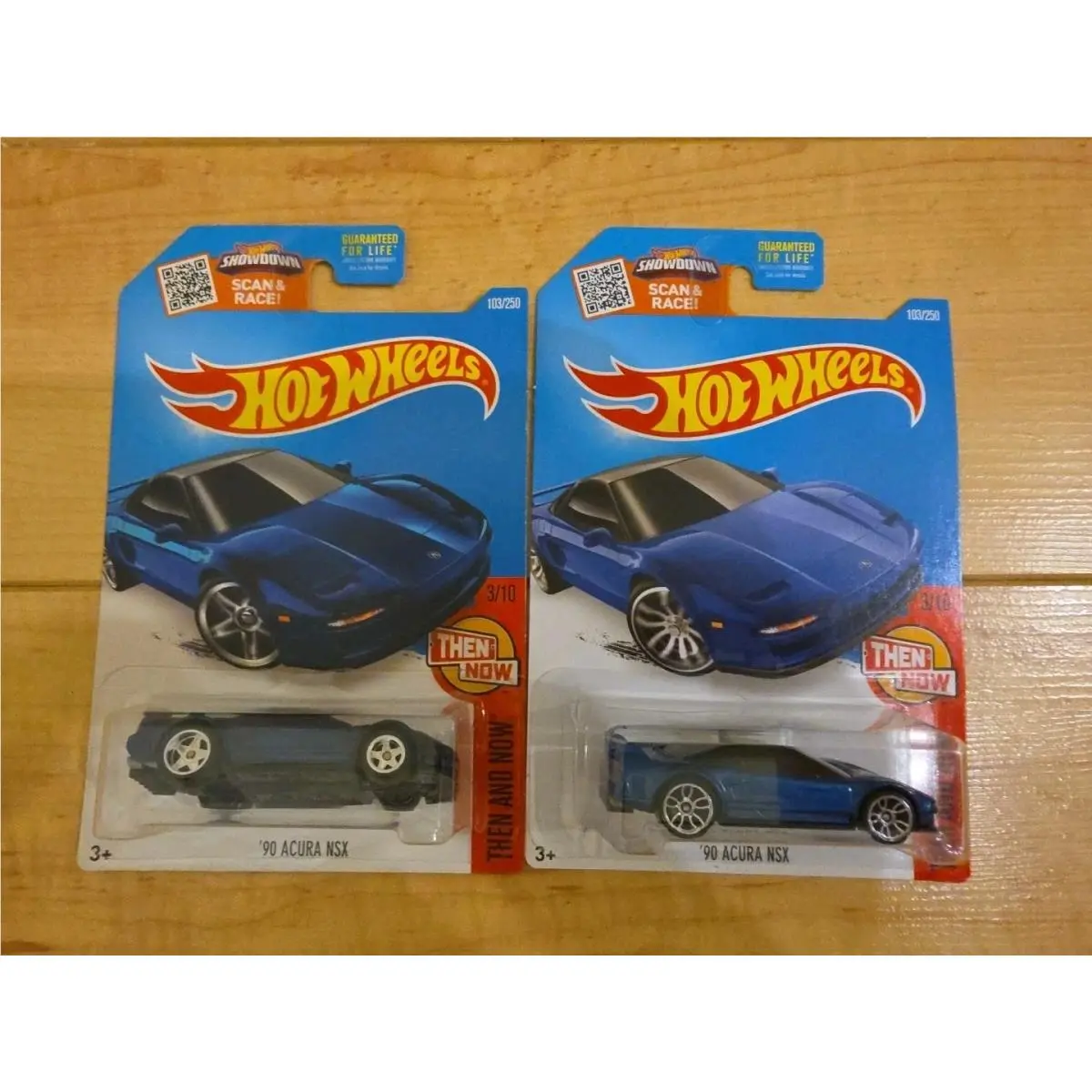 Hot Wheels 2016 Super Treasure Hunt `90 Acura Nsx and Regular