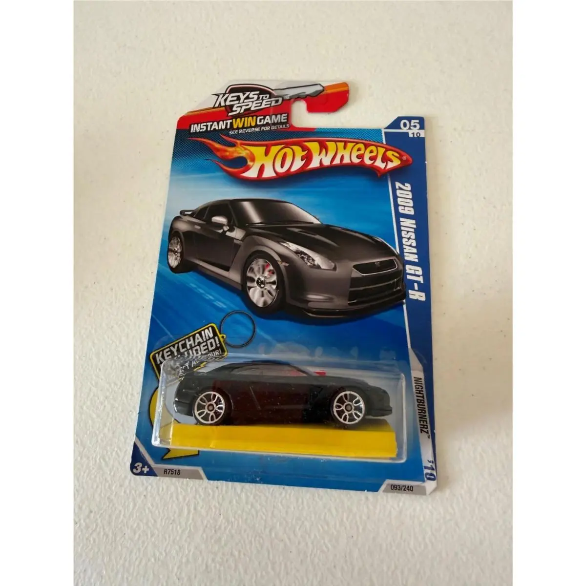 Hot Wheels Nightburnerz `10 2009 Nissan Gt-r Keys to Speed D16