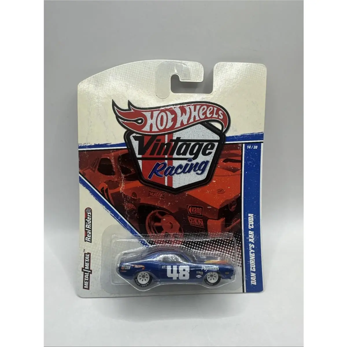 Hot Wheels 2010 Vintage Racing 14 Dan Curney`s Aar `cuda Nip