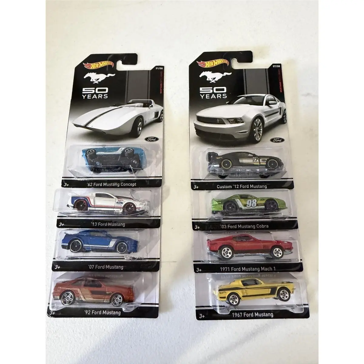 Hot Wheels 50 Years Mustang Set of 8 E73