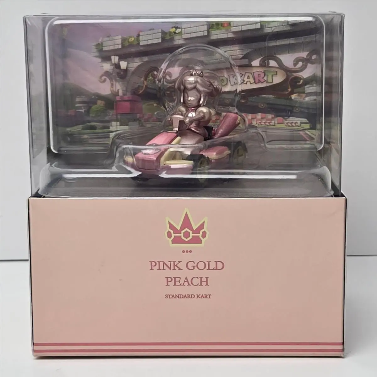 Hot Wheels Mario Kart Pink Gold Peach Collectible Standard Kart