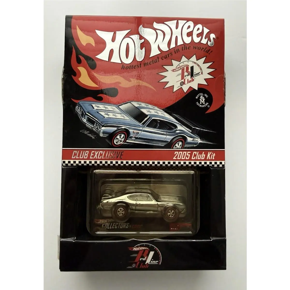 Hot Wheels Rlc 2005 Club Exclusive Olds 442 Chrome Red Line Club Car