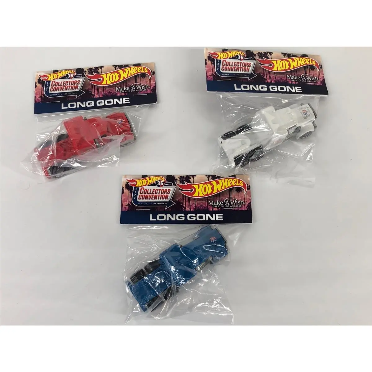 Hot Wheels 2022 Collectors Convention Long Gone 3 Car Baggie Set