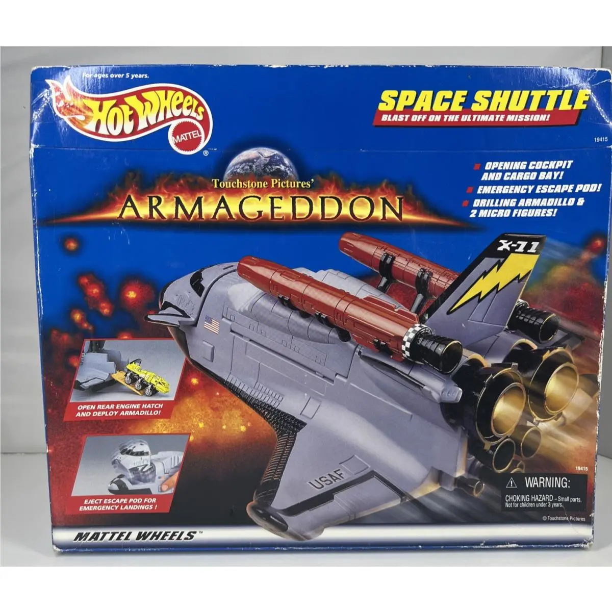 Hot Wheels Armageddon Space Shuttle 1997 Mattel