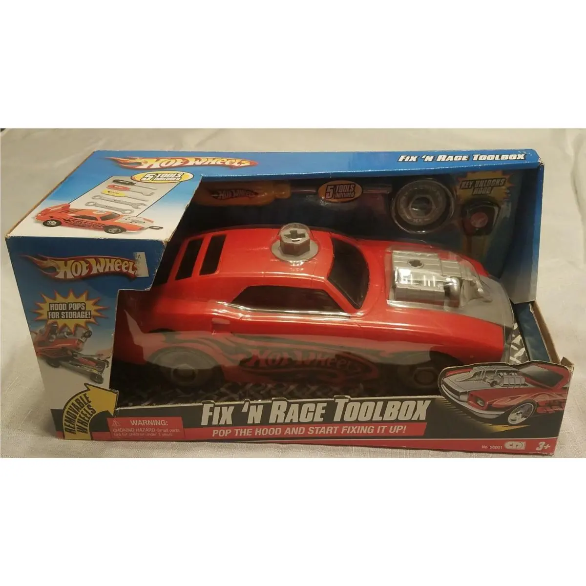 Hotwheels Fix `N Race Toolbox w/ Tools 2009 Rare Hard to Find Toy Car