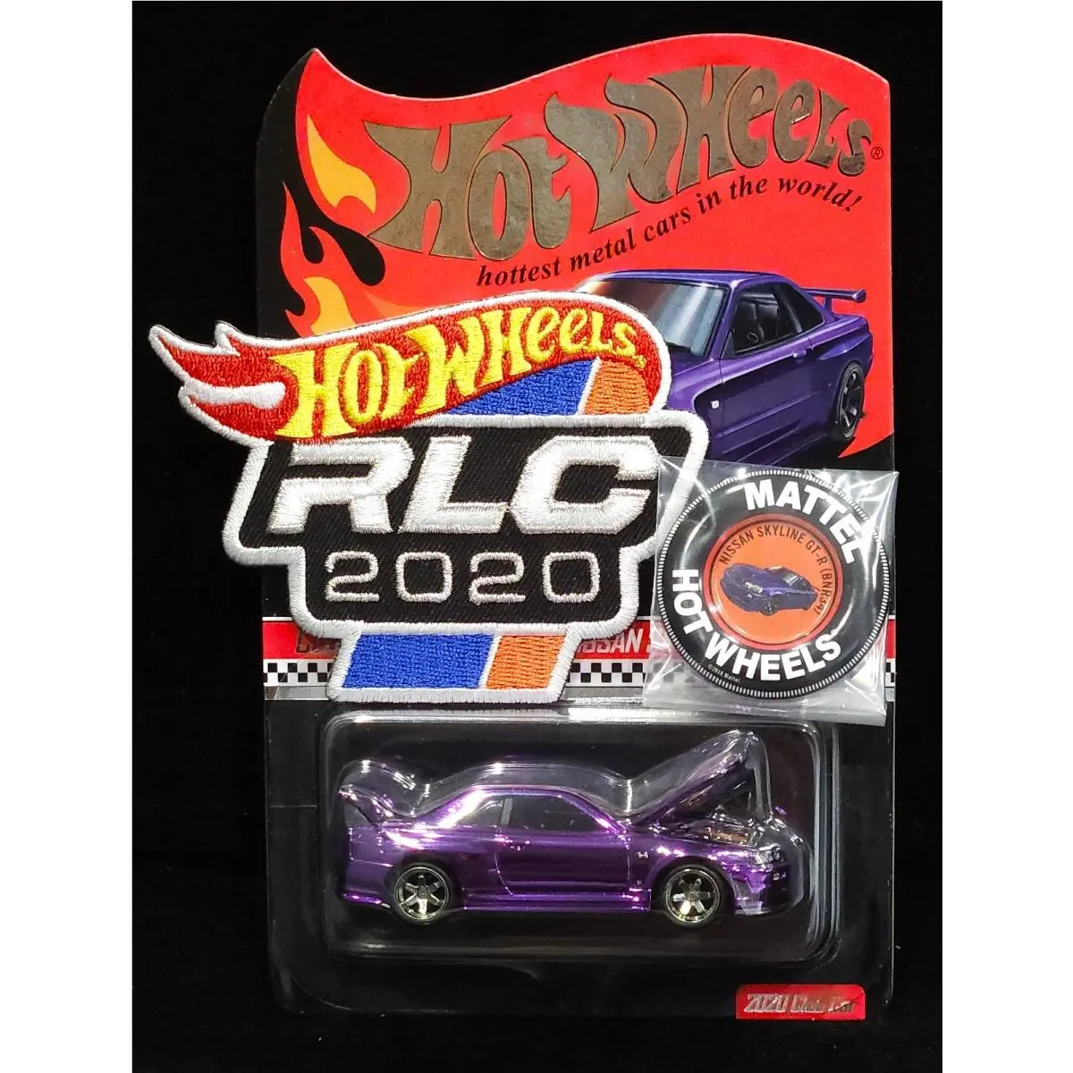 Hot Wheels Nissan Skyline Gt-r BNR34 Rlc Redline Club 2020 Membership Car Purple