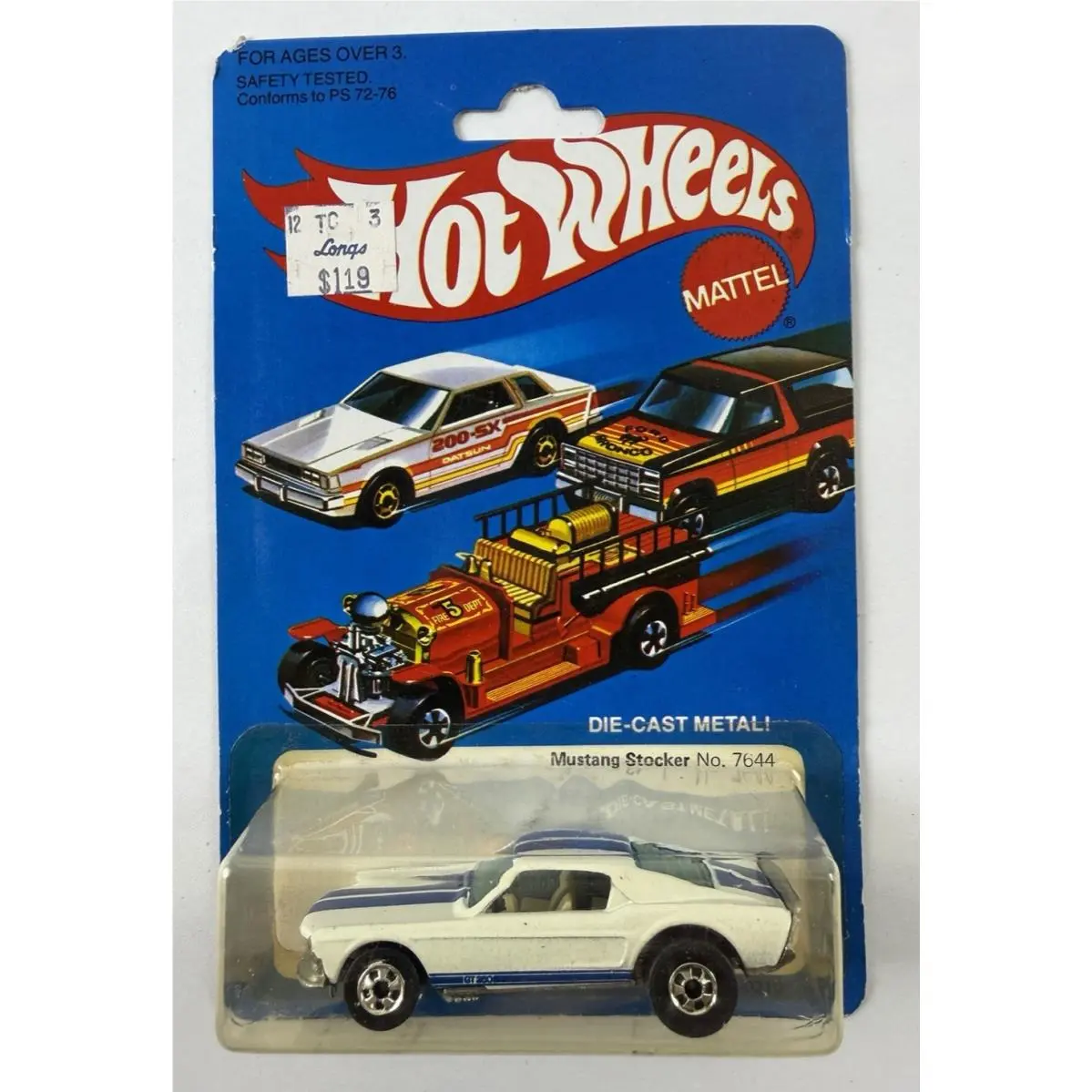 Vintage 1981 1982 Hot Wheels Mustang Stocker White 7644