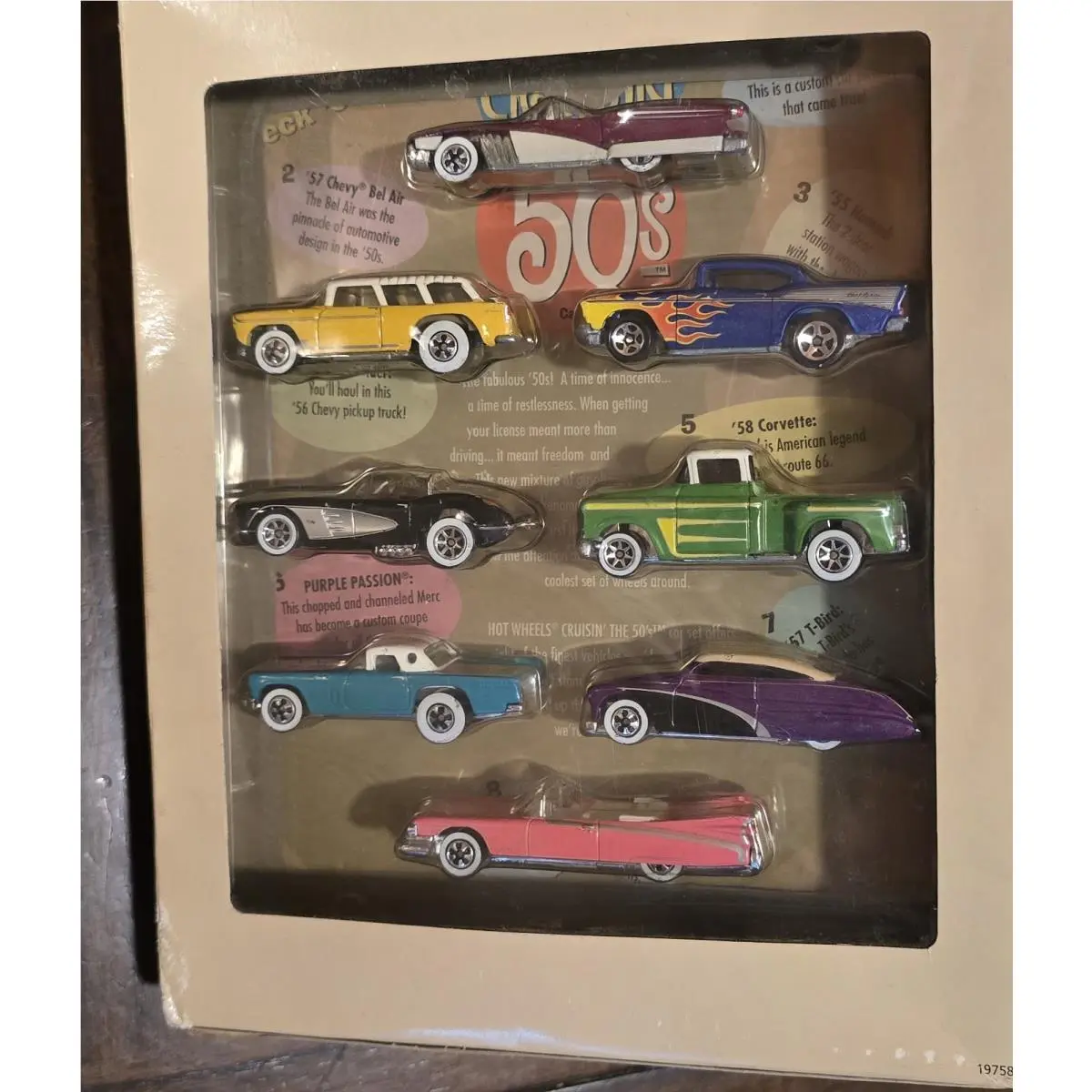 Hotwheel’s Special Edition Feo Schwarz Cruising The 50’s 8 Car Set