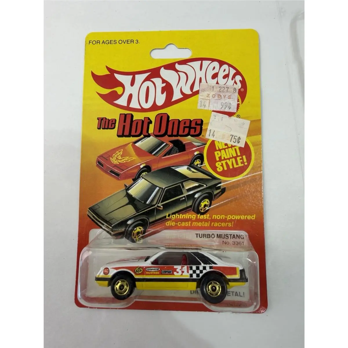 1984 Hot Wheels Hot Ones Turbo Mustang 3361 Hong Kong