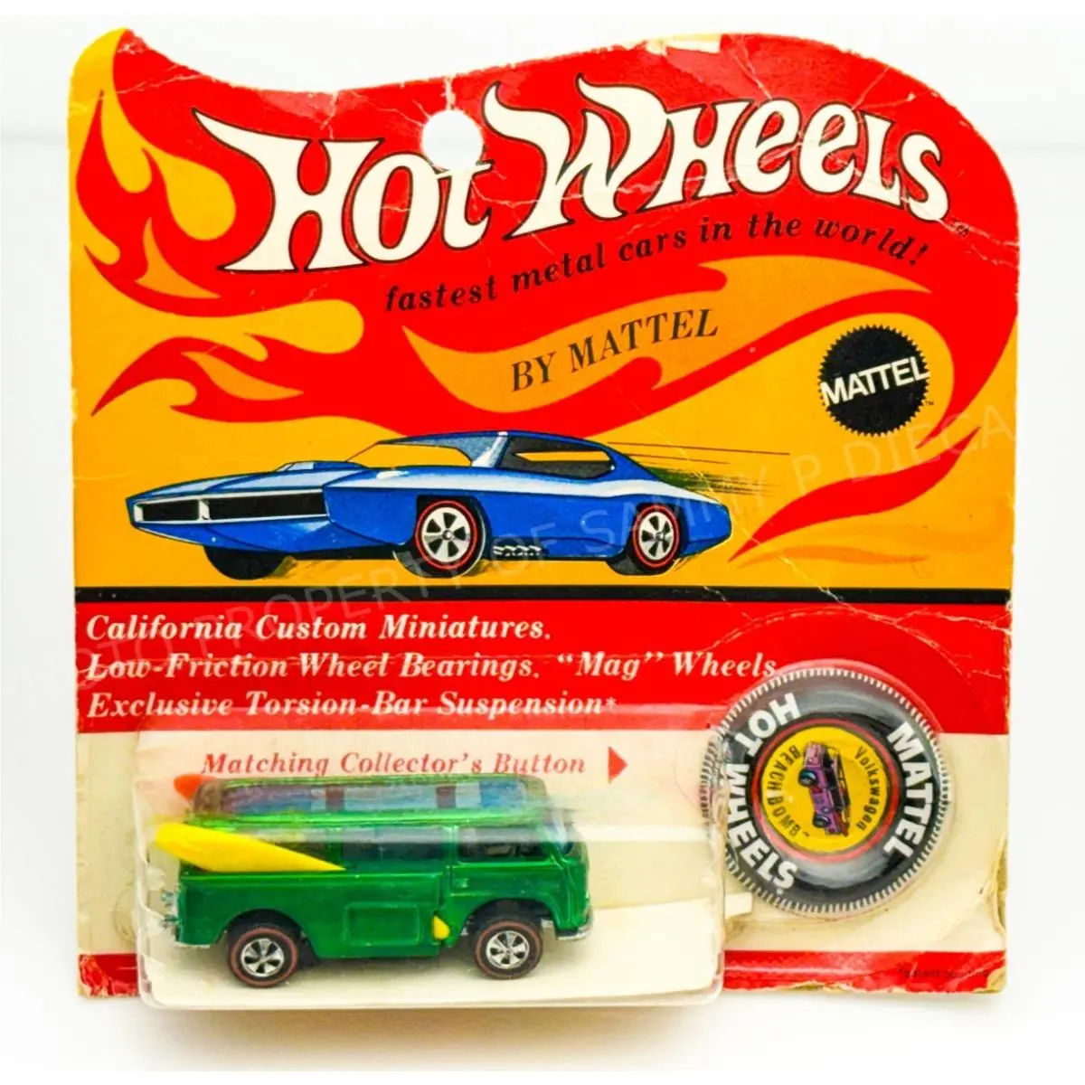 Hot Wheels Redline Volkswagen Beach Bomb Green Dark Interior Blisterpack