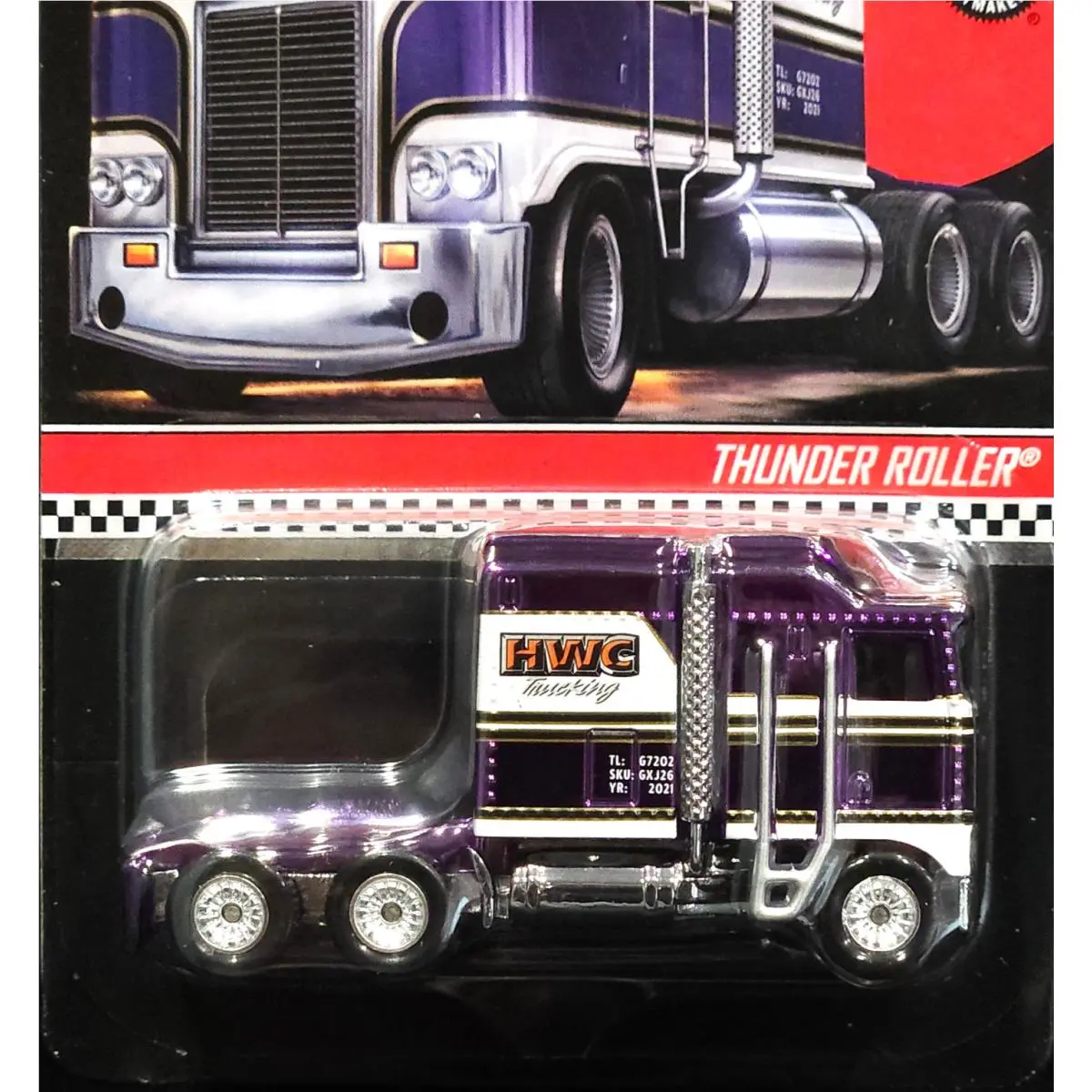Hot Wheels Thunder Roller Rlc Redline Club 2020 Hwc Trucking Car 4239/20000 Purp