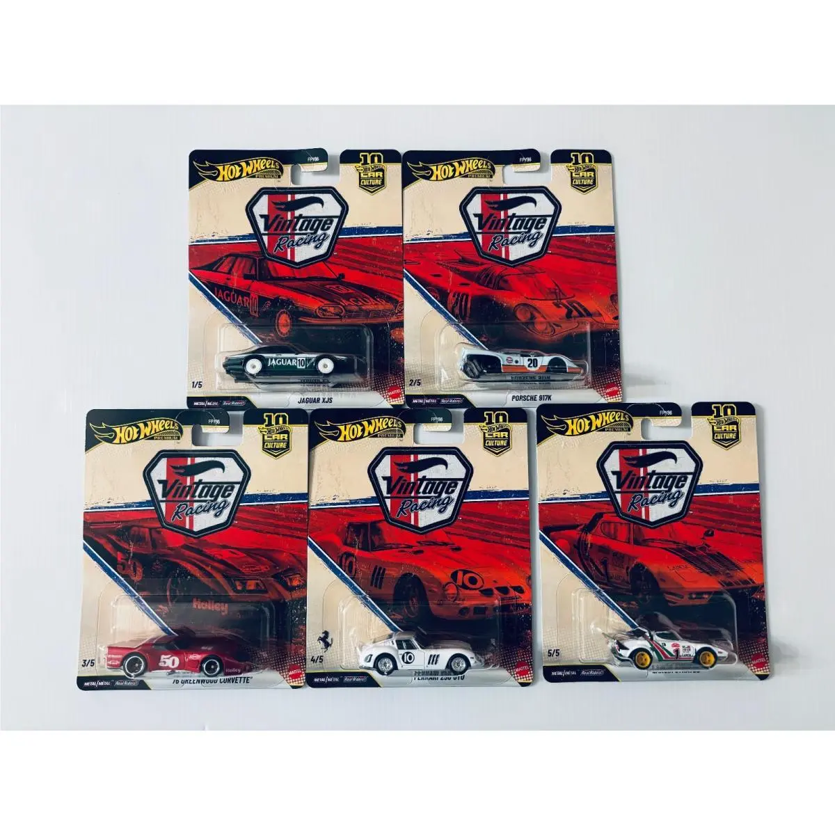 Hot Wheels Premium - Vintage Racing Series - Set of 5