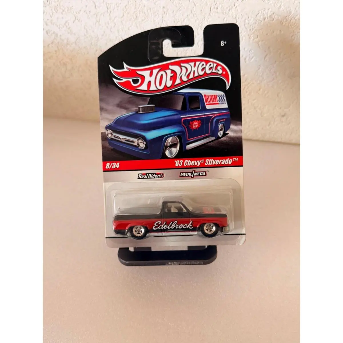Hot Wheels Slick Rides `83 Chevy Silverado Edelbrock Real Riders Vhtf C12