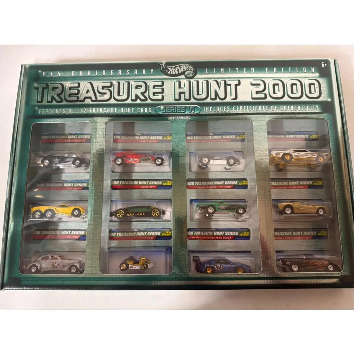 Mattel Hot Wheels 2000 Limited Edition Treasure Hunt Car Set 12 Cars
