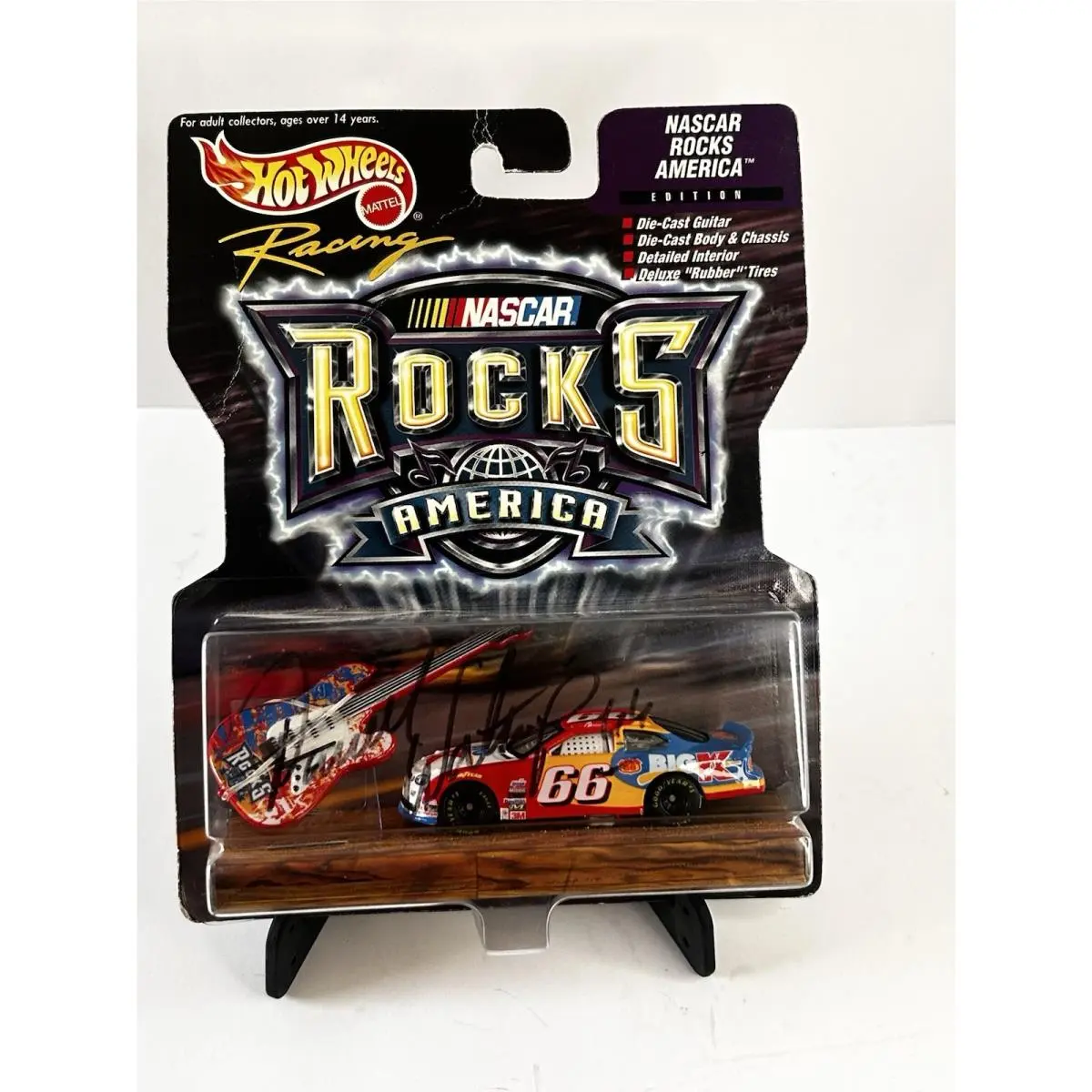 1999 Autographed Darrell Waltrip Hot Wheel Nascar Rocks Car 66 Big K K-mart Team