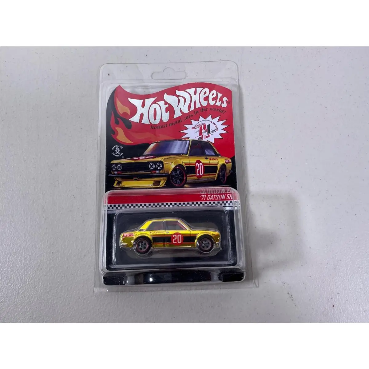 Hot Wheels Rlc 2020 Redline Club Exclusive Gold ‘71 Datsun 510 13793/15000
