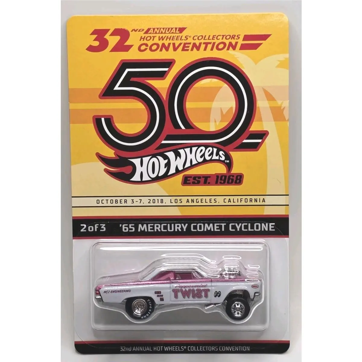 2018 Hot Wheels Pink `65 Mercury Comet Cyclone 32nd L.a. Convention 1905/6000